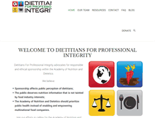 Tablet Screenshot of integritydietitians.org